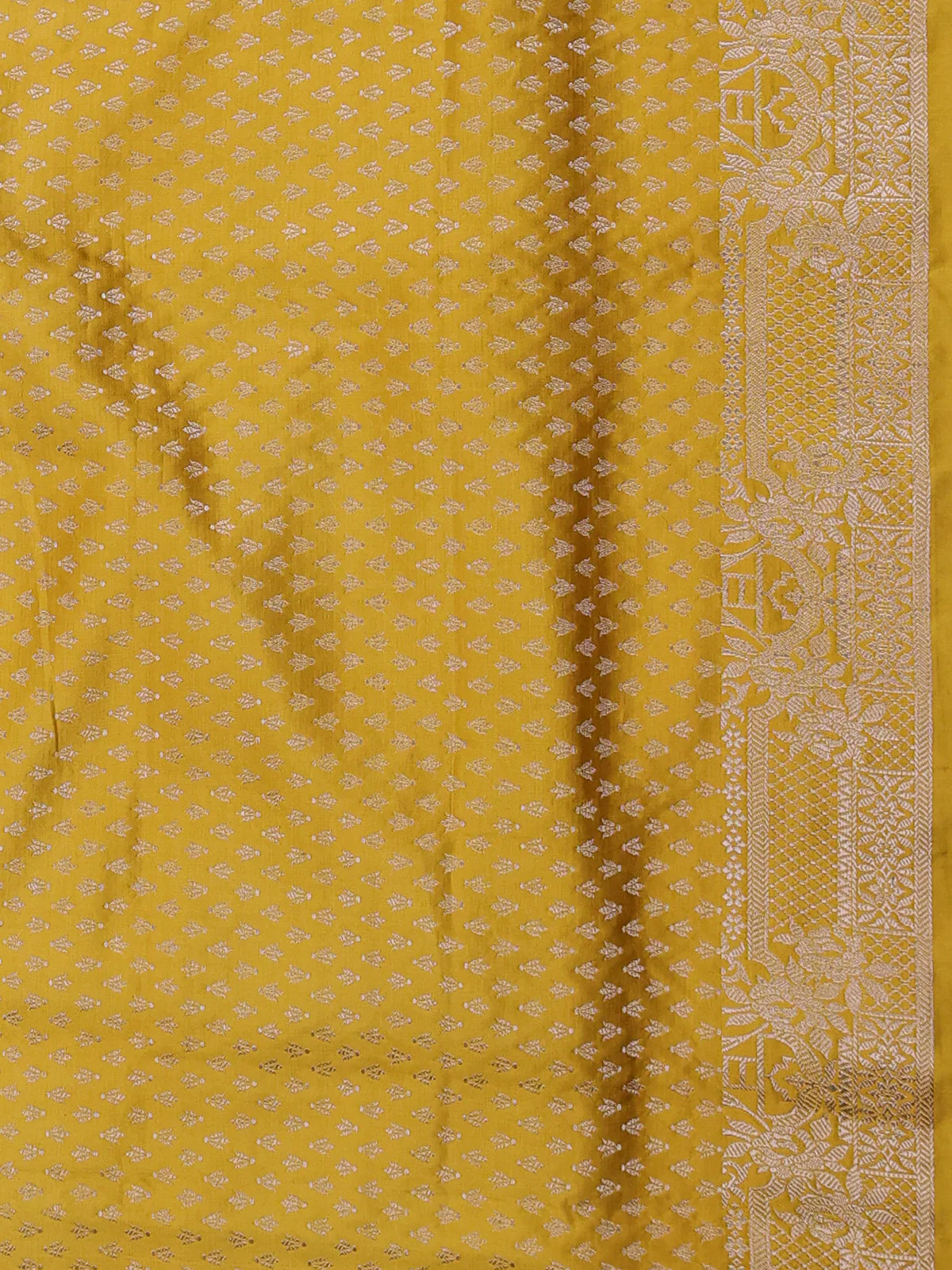 Green Banarasi Tanshoi Silk Saree - Image 2