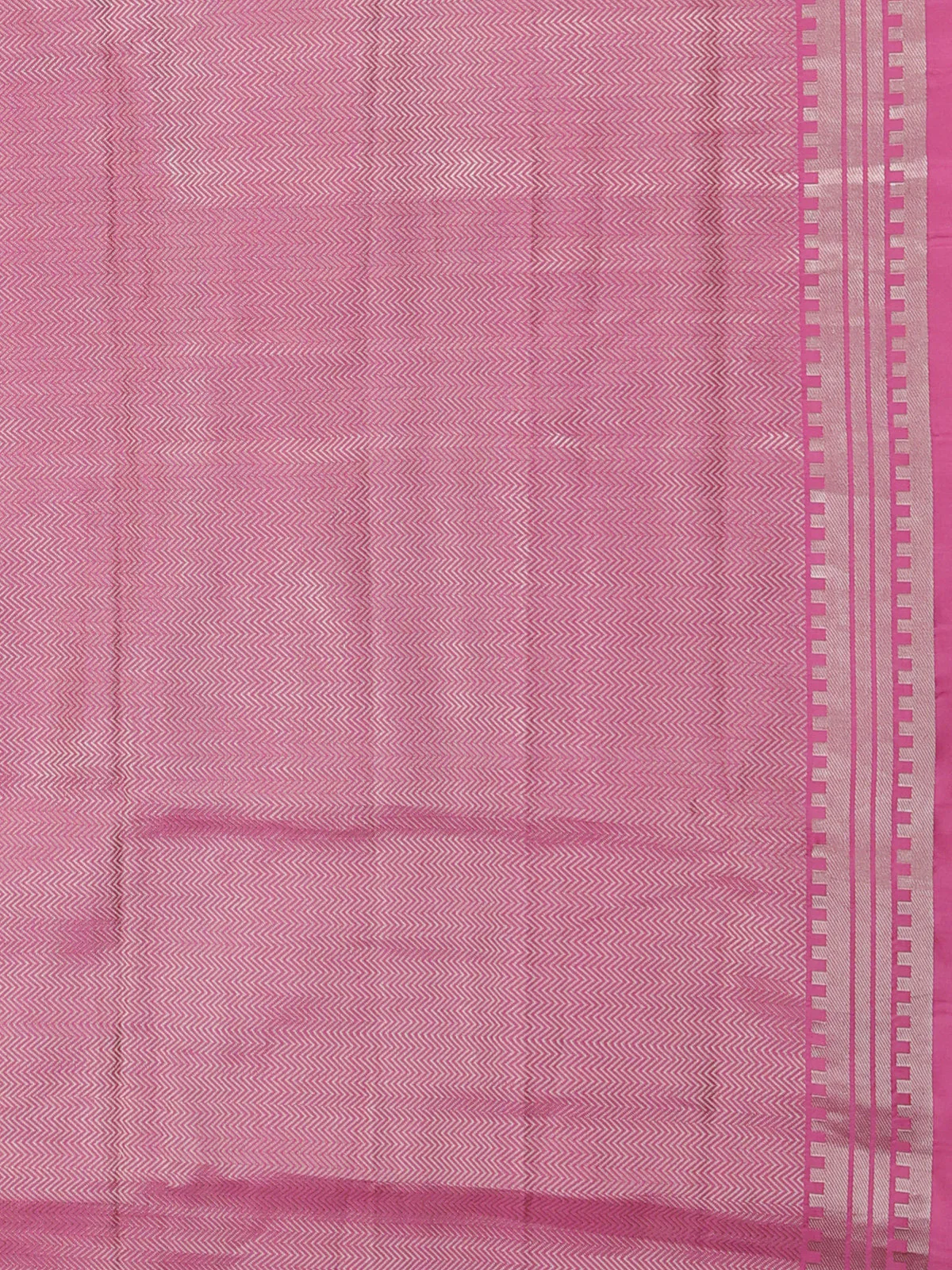 Mauve Pink Banarasi Tanshoi Silk Saree - Image 3